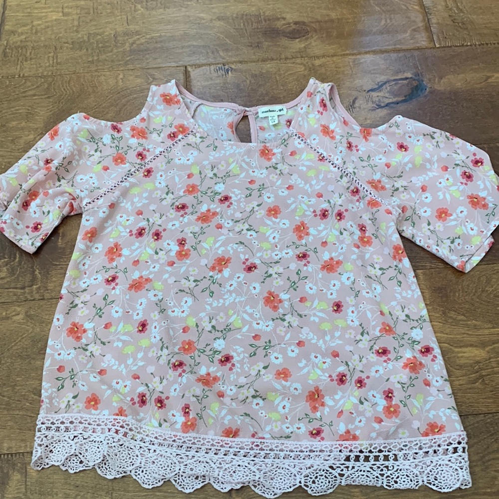 Girls size 12 Flower Lace top